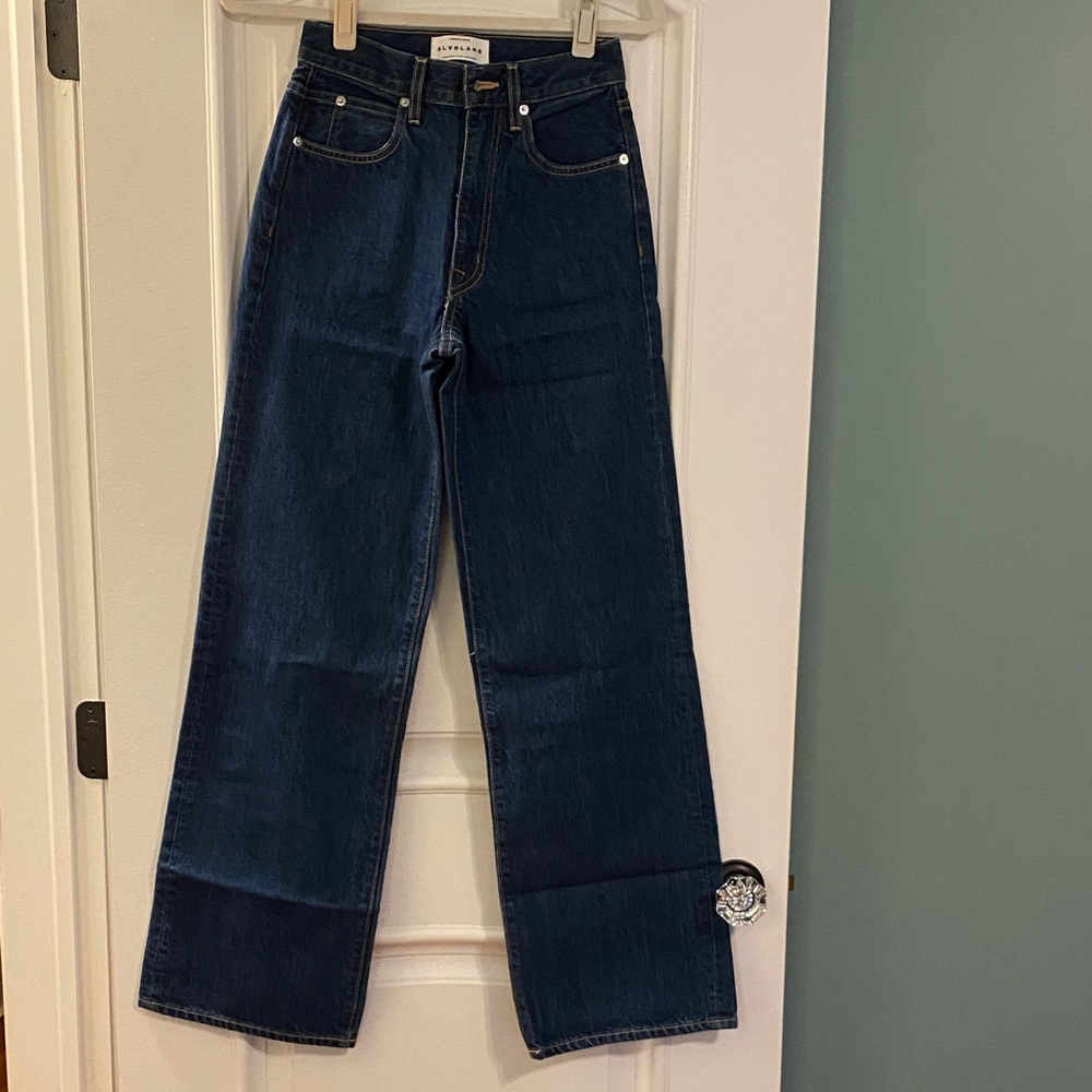 SLVRLAKE Midnight Blue Straight Leg Jeans